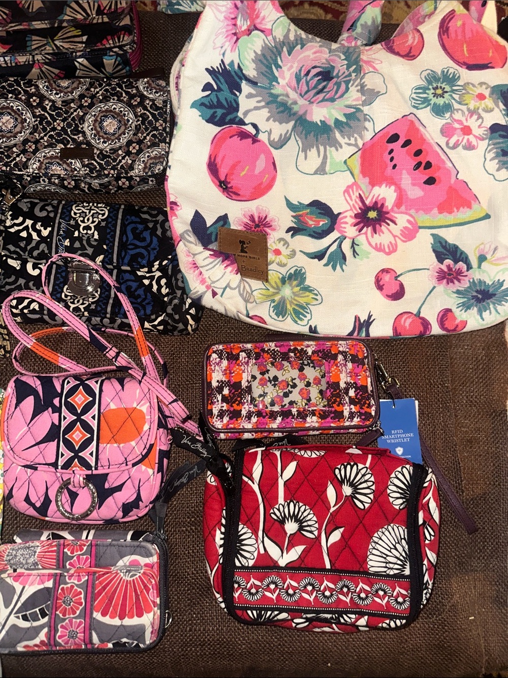 Vera Bradley large lot handbag collection